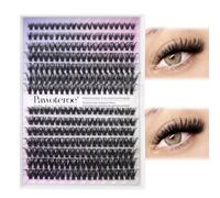 Pawotence Lash Clusters 280pcs Cluster Eyelash Extensions 40D 50D Eyelash Clusters Lash Extension 8-16mm Individual Lashes for Self Application at Home (40D&50D, 0.07D, 8-16mm)