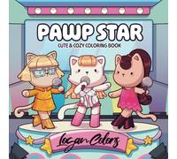Pawp Star: Cute and Cozy Coloring Book with Pop Music Inspired Scenes for Adults and Teens for Comfy Simple Relaxation