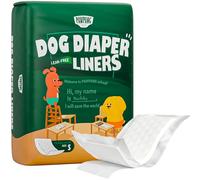 PAWPANG Disposable Dog Diaper Liners Booster Pads for Male & Female Dogs, 100ct, 4 Sizes Options, Doggie Diaper Inserts fit Most Types of Dog Diapers - Pet Belly Bands & Male Wraps (Small (100 ct))