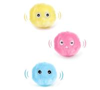 Pawparadise Fluffyball - 3 Pack Paw Paradise Cat Toy,Light Up,3 Colors-3 Animal Sounds,Paw Paradise Fluffy Ball forCat,Can Be Infused Catnip,Interactive Squeaky Cat Ball Toys for Indoor Play (A Light)