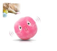 Pawparadise Fluffyball, Catnip can Be Placed Inside, 3 Animal Sounds and 3coulors, Paw Paradise Fluffy Ball for Cats, Touch to Make Sound, Soft Bite-Resistant, Exercise and Entertainment (pink)