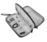 pawpoem Electronics Accessories Organiser Bag, Waterproof Travel Cable Storage Case, Travel Gadget Bag, Compact Gadget Pouch for Chargers Cords Hard Drives Earphones, Holiday Essentials for Men Women