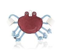 PAWPOURRI Rope & Suede Crab Toy for Dogs| Durable Chew & Tug Toy | Fun Interactive Rope | Safe Teething Pet Toy | Tough Animal Design for Chewing, Tugging & Playtime Training