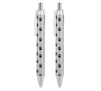 Pawprint Animal Paw Ballpoint Pen Retractable Ball Pen Cute Rolling Ball Pens for Office Supplies 2 PCS