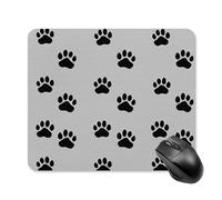 Pawprint Animal Paw Mouse Pad Portable Mousepad Square Computer Mouse Mat with Non-Slip Rubber Base 25 * 30cm