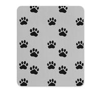 Pawprint Animal Paw Mouse Pad with Non-Slip Rubber Base Mouse Mat Computer Mousepad for Office
