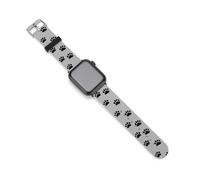 Pawprint Animal Paw Silicone Watch Band Replacement Watch Straps Adjustable Sport Wristband for Women Men 42mm/44mm