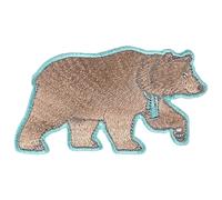 Pawprint Family Bear Character Sew-On Patch - Official ‘We’re Going on a Bear Hunt’ Badge by Michael Rosen & Helen Oxenbury - Eco-Friendly Embroidered Keepsake for Book Lovers