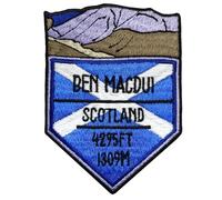 Pawprint Family | Ben Macdui Mountain Sew on Patch | Show Off Your Hiking, Mountaineering, and Climbing Achievements and Customise Bags, Jackets, Blankets, and More!