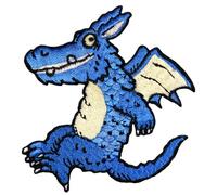 Pawprint Family | Blue Dragon Sew on Patch | Julia Donaldson and Axel Scheffler's Zog Official Merchandise
