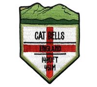 Pawprint Family | Cat Bells Mountain Sew on Patch | Show Off Your Hiking, Mountaineering, and Climbing Achievements and Customise Bags and Jackets!