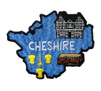 Pawprint Family | Cheshire County Sew on Patch | Explore The UK, Show Your Local Pride, and Customise Bags, Jackets, Blankets and More!