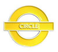 Pawprint Family | Circle Line Roundel Enamel Pin Badge | Transport for London Official Merchandise