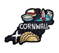 Pawprint Family | Cornwall County Sew on Patch | Explore The UK, Show Your Local Pride, and Customise Bags, Jackets, Blankets and More!