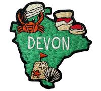Pawprint Family | Devon County Sew on Patch | Explore The UK, Show Your Local Pride, and Customise Bags, Jackets, Blankets and More!