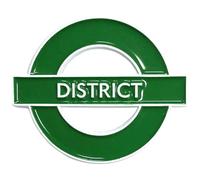 Pawprint Family | District Line Roundel Enamel Pin Badge | Transport for London Official Merchandise