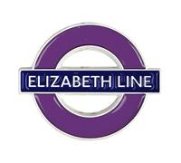 Pawprint Family | Elizabeth Line Roundel Enamel Pin Badge | Transport for London Official Merchandise