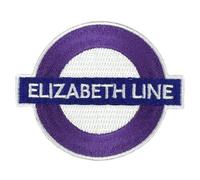 Pawprint Family | Elizabeth Line Roundel Sew on Patch | Transport for London Official Merchandise