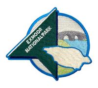 Pawprint Family | Exmoor National Park Sew on Patch | National Parks Official Merchandise