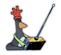Pawprint Family | Feathers McGraw Remote Glow in The Dark Sew on Patch | Wallace and Gromit Official Merchandise