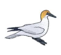 Pawprint Family | Gannet Bird Sew on Patch | Official Merchandise Supporting The RSPB