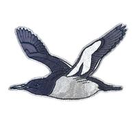 Pawprint Family | Guillemot Bird Sew on Patch | Official Merchandise Supporting The RSPB