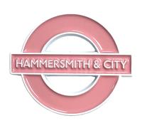 Pawprint Family | Hammersmith & City Line Roundel Enamel Pin Badge | Transport for London Official Merchandise