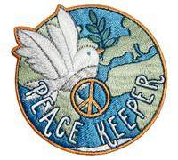 Pawprint Family | I am a Peace Keeper Sew on Patch | Customise Jackets, Bags, and More to Express Your Personality!