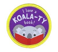 Pawprint Family | I Love a Koala-Ty Book Sew on Patch | World Book Day Official Merchandise