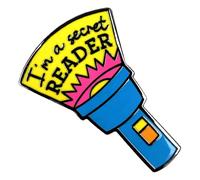 Pawprint Family | I'm a Secret Reader Enamel Pin | World Book Day Official Merchandise
