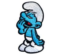 Pawprint Family | Lazy Smurf Sew on Patch | The Smurfs Official Merchandise