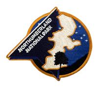 Pawprint Family | Northumberland Sew on Patch | National Parks Official Merchandise