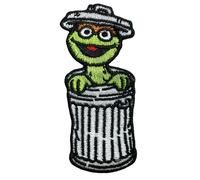 Pawprint Family | Oscar The Grouch Sew on Patch | Sesame Street Official Merchandise