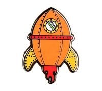 Pawprint Family | Rocket Enamel Pin Badge | Wallace and Gromit Official Merchandise