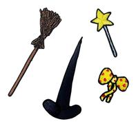 Pawprint Family | Room on The Broom Accessories Character Sew on Patch Set | Julia Donaldson and Axel Scheffler's Room on The Broom Official Merchandise