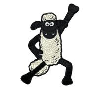 Pawprint Family | Shaun Dancing Sew on Patch | Shaun The Sheep Official Merchandise