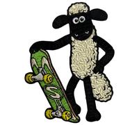 Pawprint Family | Shaun Skateboard Sew on Patch | Shaun The Sheep Official Merchandise