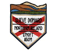 Pawprint Family | Sleive Donard Mountain Sew on Patch | Show Off Your Hiking, Mountaineering, and Climbing Achievements and Customise Bags, Jackets, Blankets, and More!