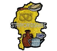 Pawprint Family | Staffordshire County Sew on Patch | Explore The UK, Show Your Local Pride, and Customise Bags, Jackets, Blankets and More!