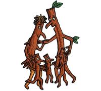 Pawprint Family | Stick Family Sew on Patch | Julia Donaldson and Axel Scheffler's Stick Man Official Merchandise