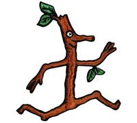 Pawprint Family | Stick Man Sew on Patch | Julia Donaldson and Axel Scheffler's Stick Man Official Merchandise