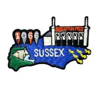 Pawprint Family | Sussex County Sew on Patch | Explore The UK, Show Your Local Pride, and Customise Bags, Jackets, Blankets and More!