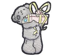 Pawprint Family | Tatty Teddy with a Present Sew on Patch | Me to You Official Merchandise