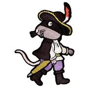 Pawprint Family | The Highway Rat Character Sew on Patch | Julia Donaldson and Axel Scheffler's The Highway Rat Official Merchandise