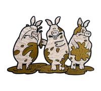Pawprint Family | The Pigs Sew on Patch | Shaun The Sheep Official Merchandise