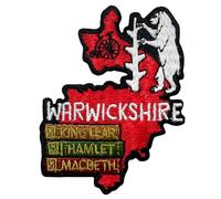 Pawprint Family | Warwickshire County Sew on Patch | Explore The UK, Show Your Local Pride, and Customise Bags, Jackets, Blankets and More!