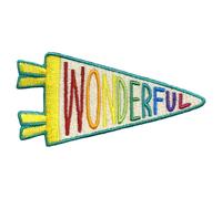 Pawprint Family | Wonderful Pennant Flag Sew on Patch | Personalise Jackets, Bags, and More, with Fun Badges to Express Yourself!