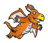 Pawprint Family | Zog Flying Right Sew on Patch | Julia Donaldson and Axel Scheffler's Zog Official Merchandise