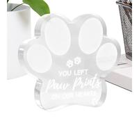 Pawprint Keepsake - Shaped | - for Dog Lovers | Pet Theme Ornament | Party Crafts Hanging Christmas Thanksgiving Decoration