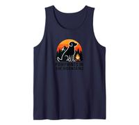 Pawprints in The Mountains Dog Hiking Quote Tank Top